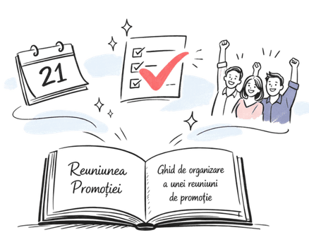 Imagine prezentare ghid organizare reuniune de promotie